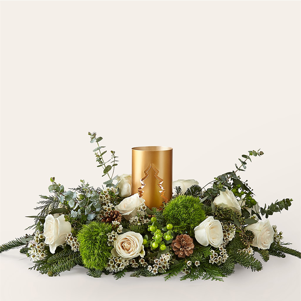 Chestnuts Roasting Centerpiece – MIDTOWN FLORIST, Kenosha WI