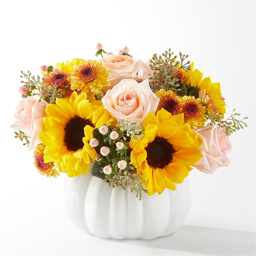 Pumpkin to Talk About Bouquet – MIDTOWN FLORIST, Kenosha WI