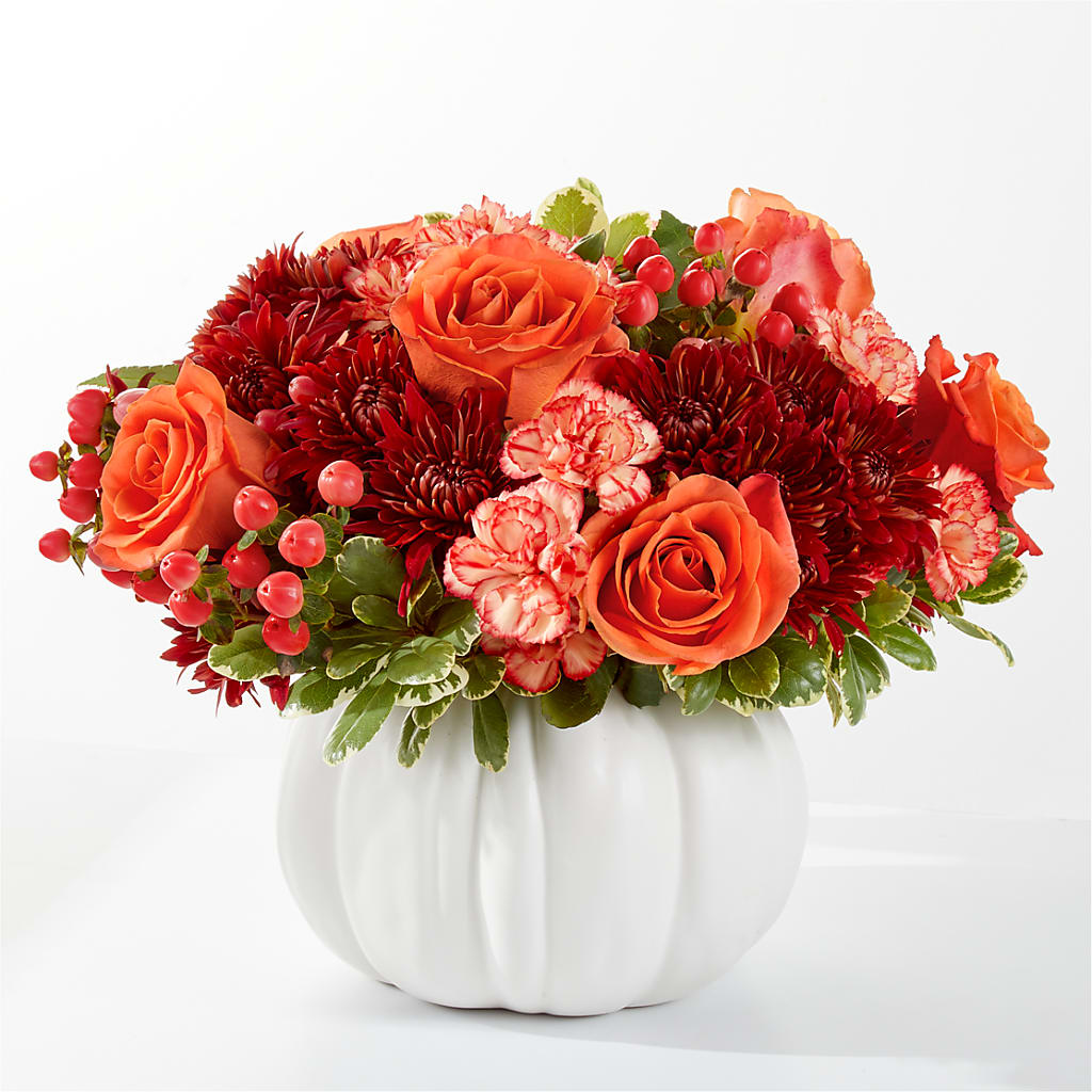 Autumn Air Pumpkin Bouquet – MIDTOWN FLORIST, Kenosha WI