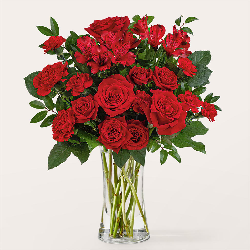 Brilliant Ruby Bouquet – Aiello Mid-town Florist Inc, Kenosha WI