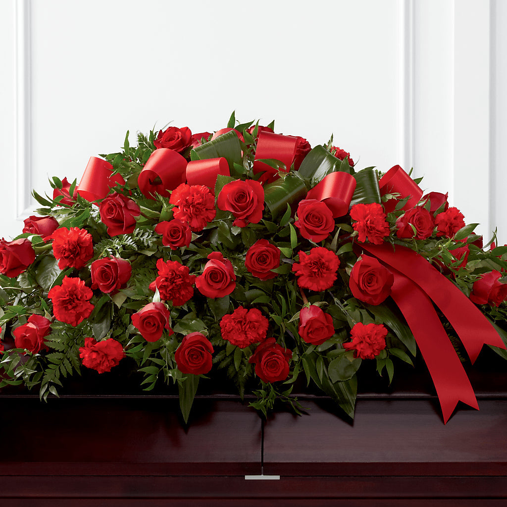 Tribute of Life Casket Spray – MIDTOWN FLORIST, Kenosha WI