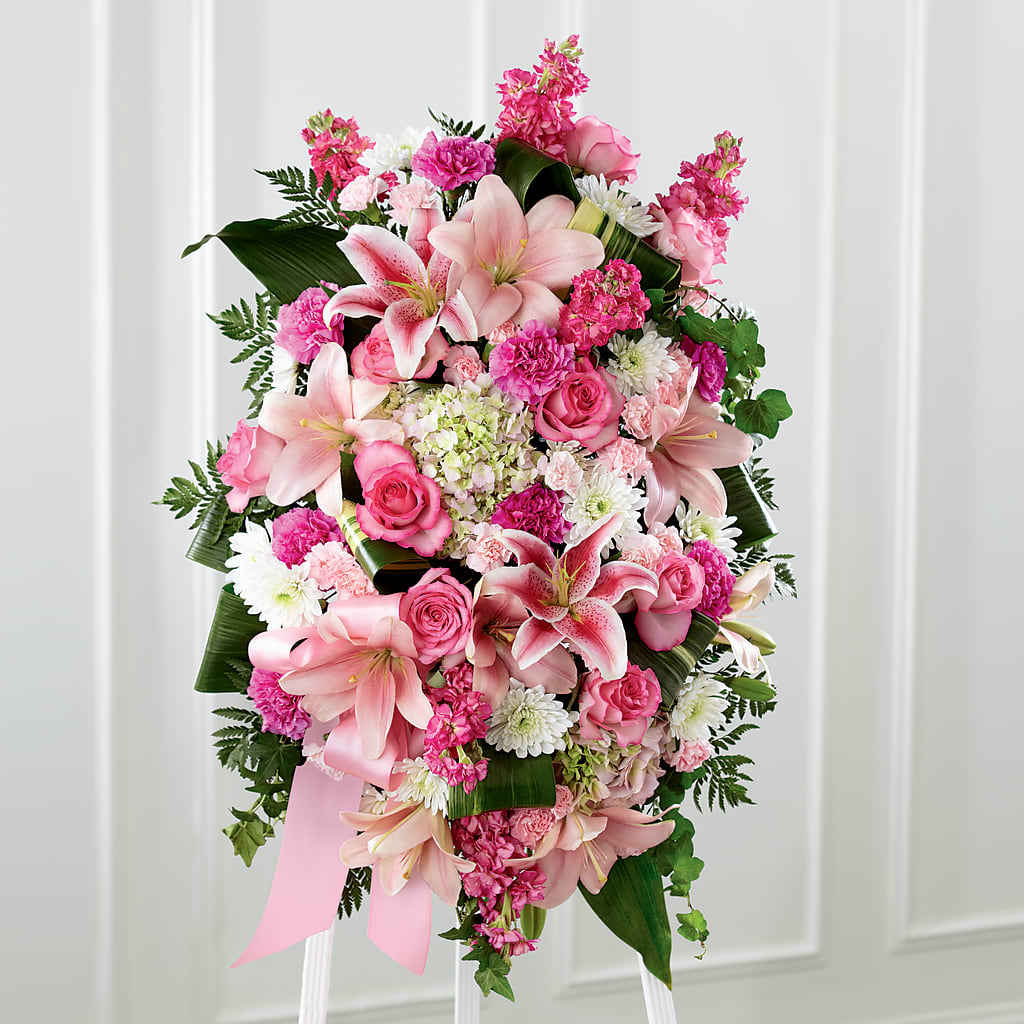 Comforting Standing Spray – MIDTOWN FLORIST, Kenosha WI