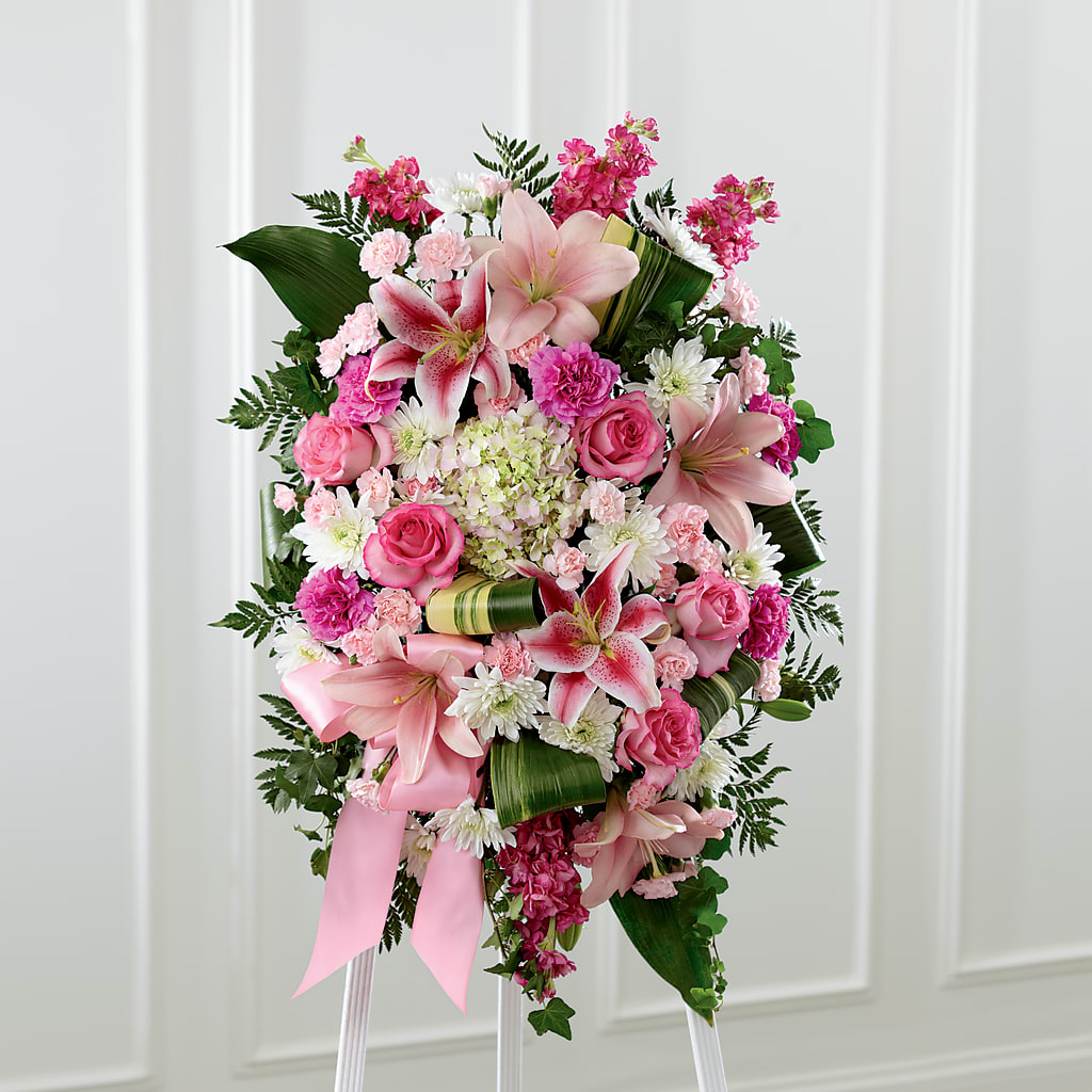 Comforting Standing Spray – MIDTOWN FLORIST, Kenosha WI