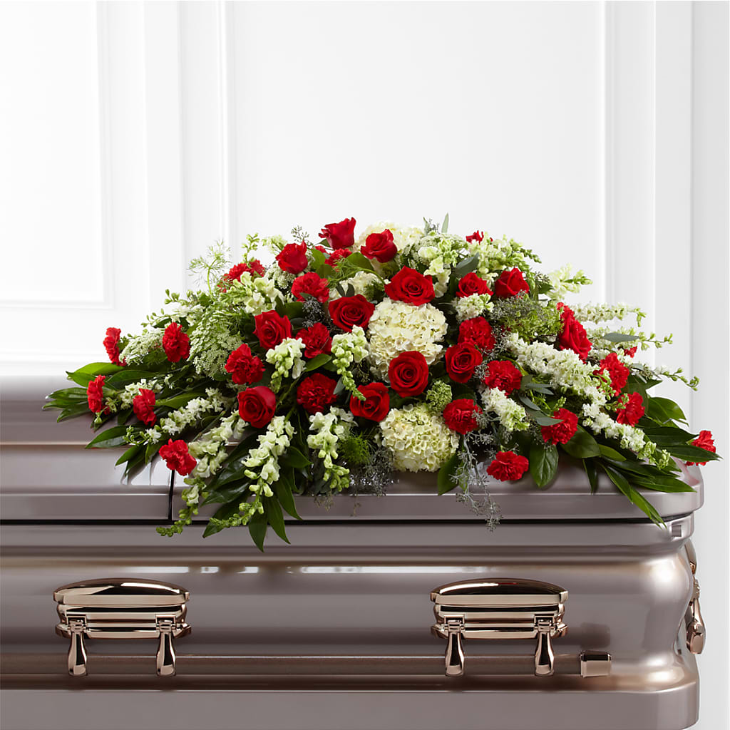 Sincerity Casket Spray – MIDTOWN FLORIST, Kenosha WI