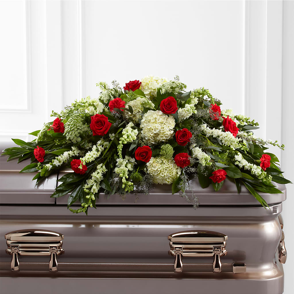 Sincerity Casket Spray – MIDTOWN FLORIST, Kenosha WI