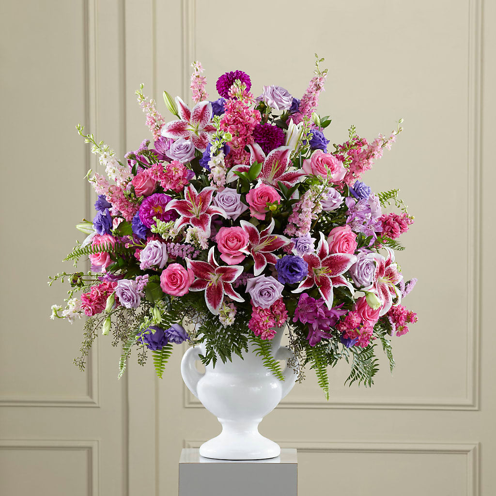 Peaceful Tribute Arrangement – MIDTOWN FLORIST, Kenosha WI