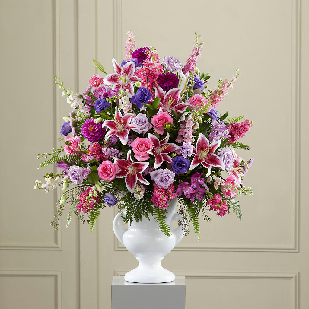 Peaceful Tribute Arrangement – MIDTOWN FLORIST, Kenosha WI