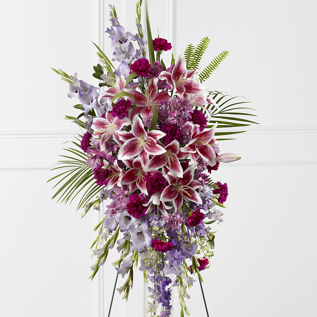 Tender Touch Standing Spray – MIDTOWN FLORIST, Kenosha WI