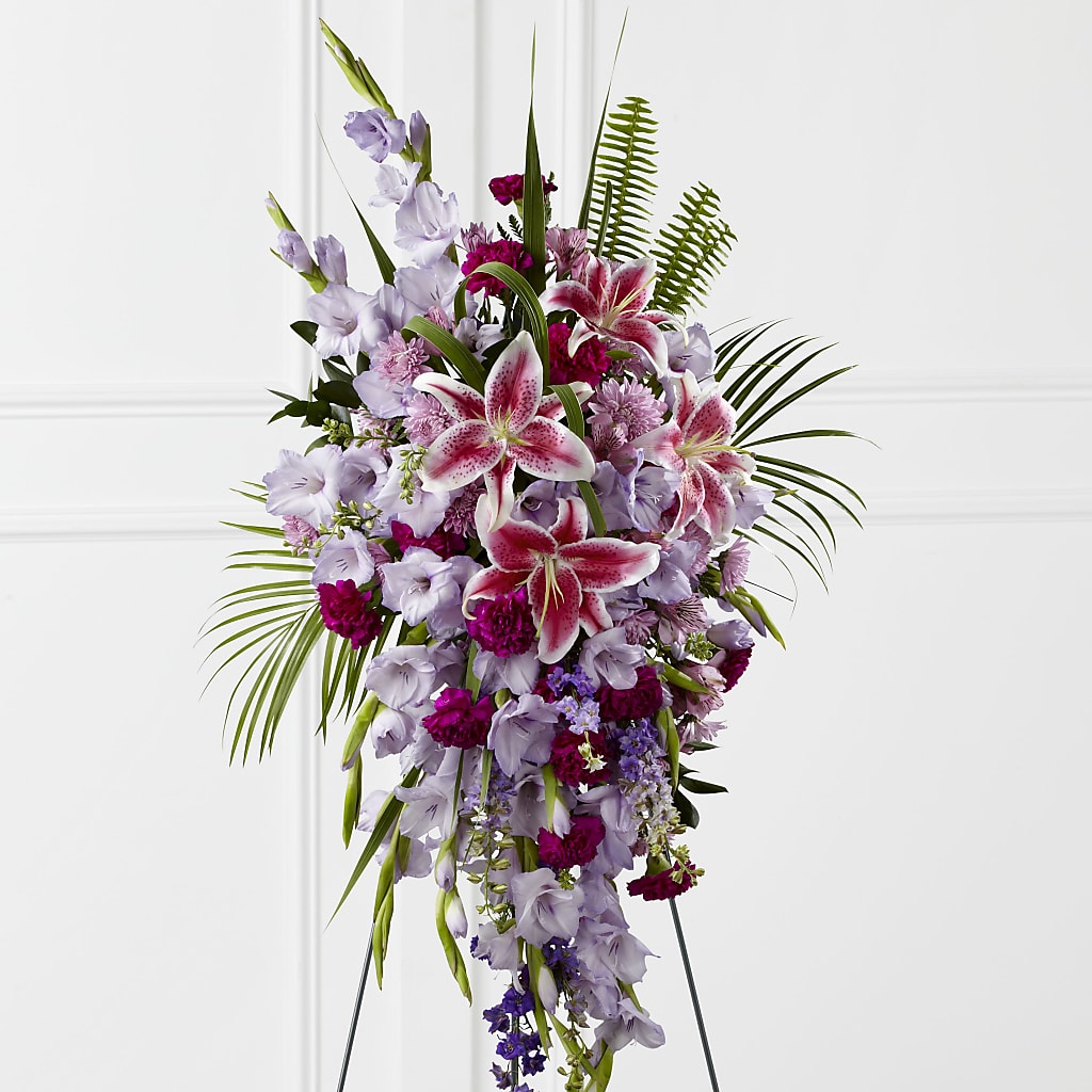 Tender Touch Standing Spray – MIDTOWN FLORIST, Kenosha WI