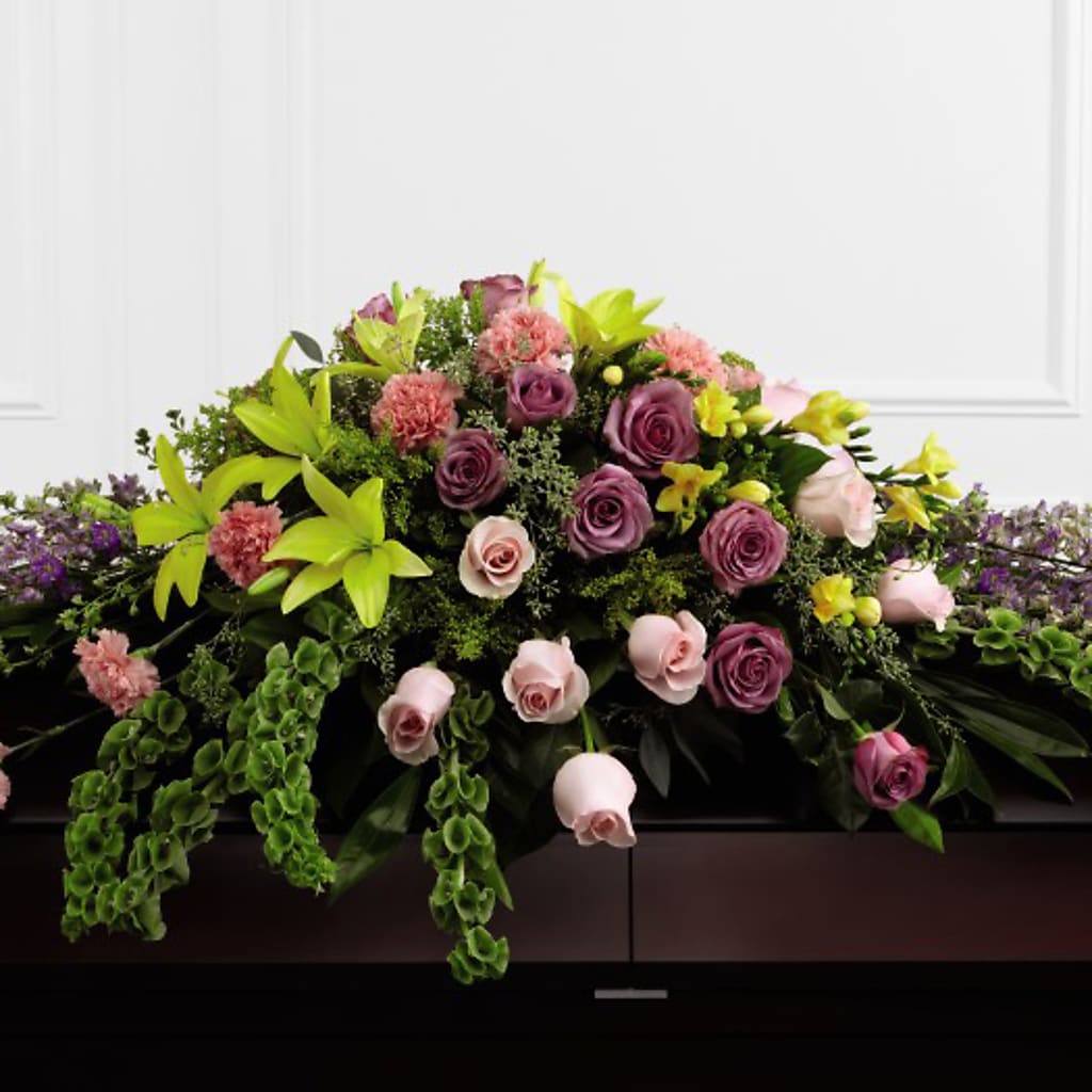 Forever Beloved Casket Spray – MIDTOWN FLORIST, Kenosha WI