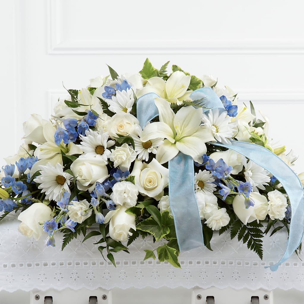 Tender Treasure Casket Spray – Midtown Florist, Kenosha WI