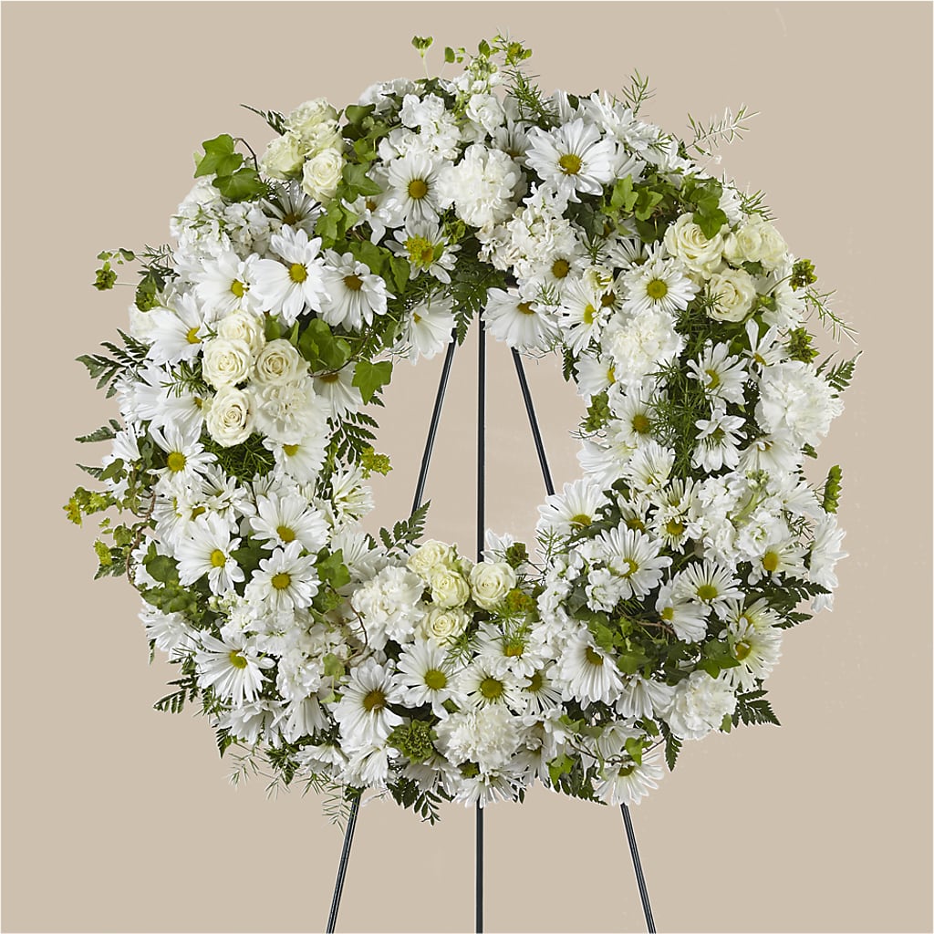 Faithful Wishes Wreath – Midtown Florist, Kenosha WI