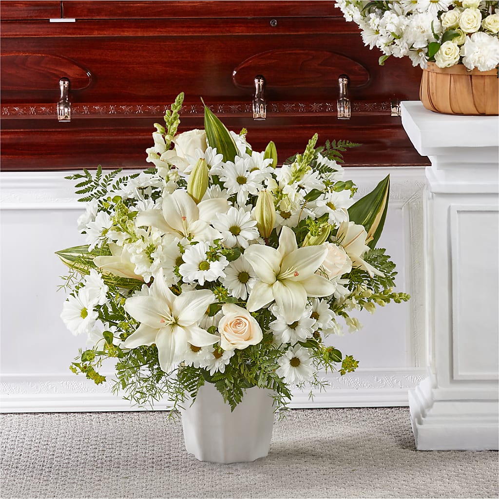 Thoughts of Tranquility Floor Basket – MIDTOWN FLORIST, Kenosha WI