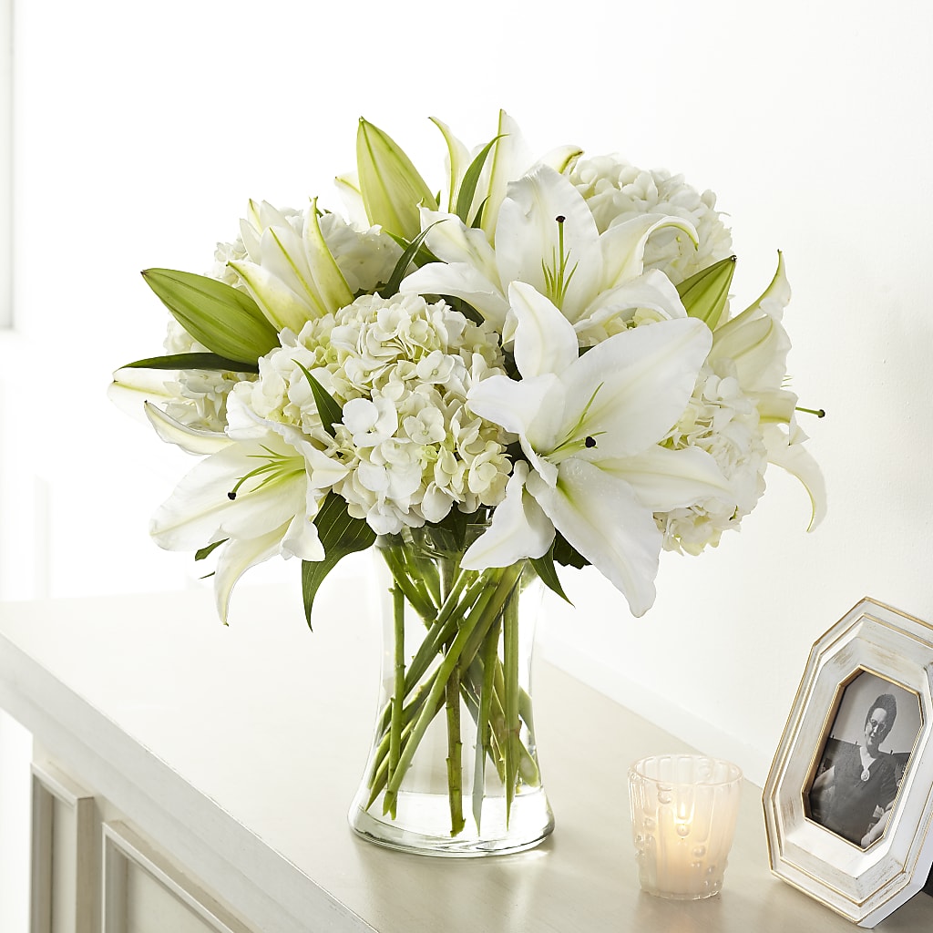 Compassionate Lily Bouquet – MIDTOWN FLORIST, Kenosha WI