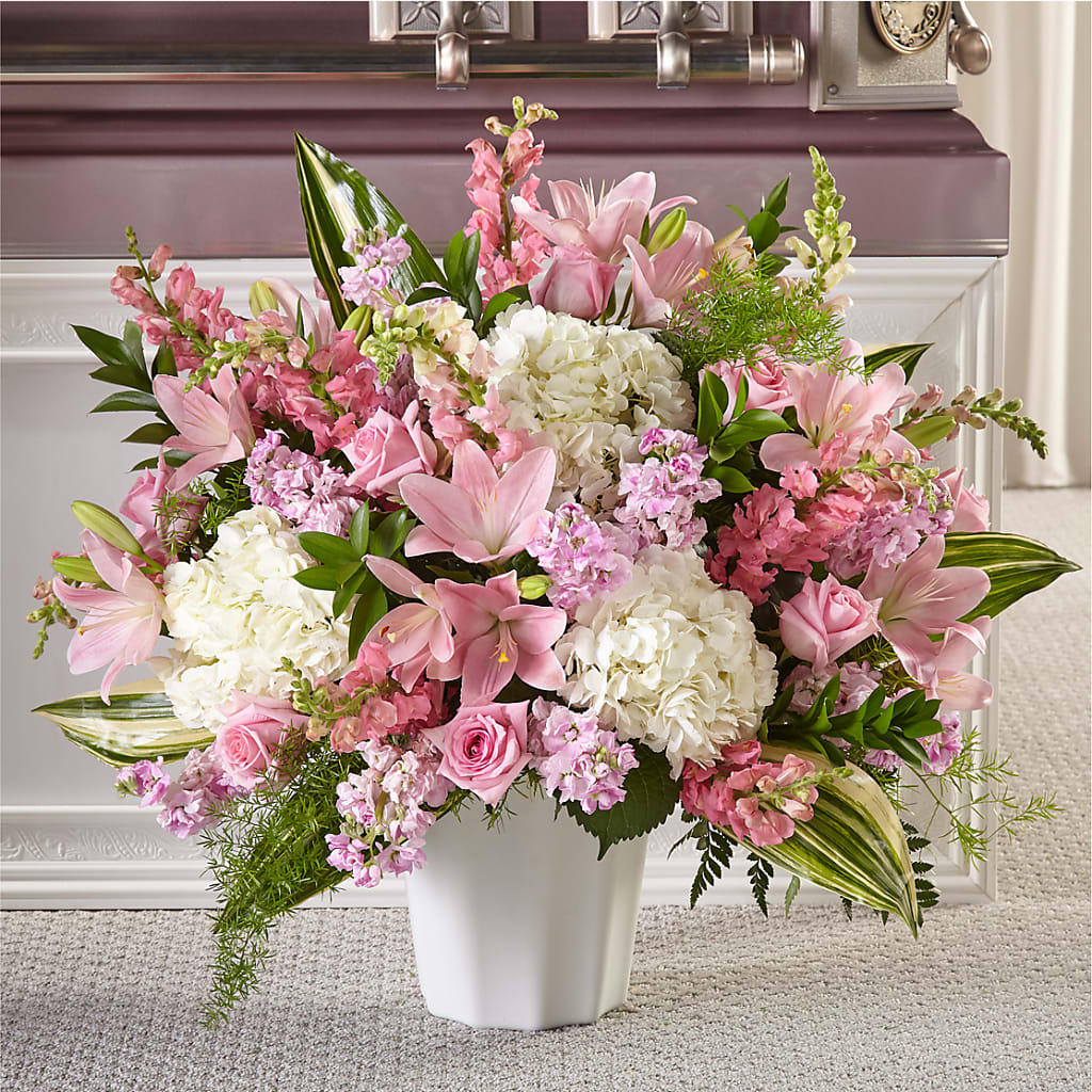 Simply Serene Floor Basket – MIDTOWN FLORIST, Kenosha WI