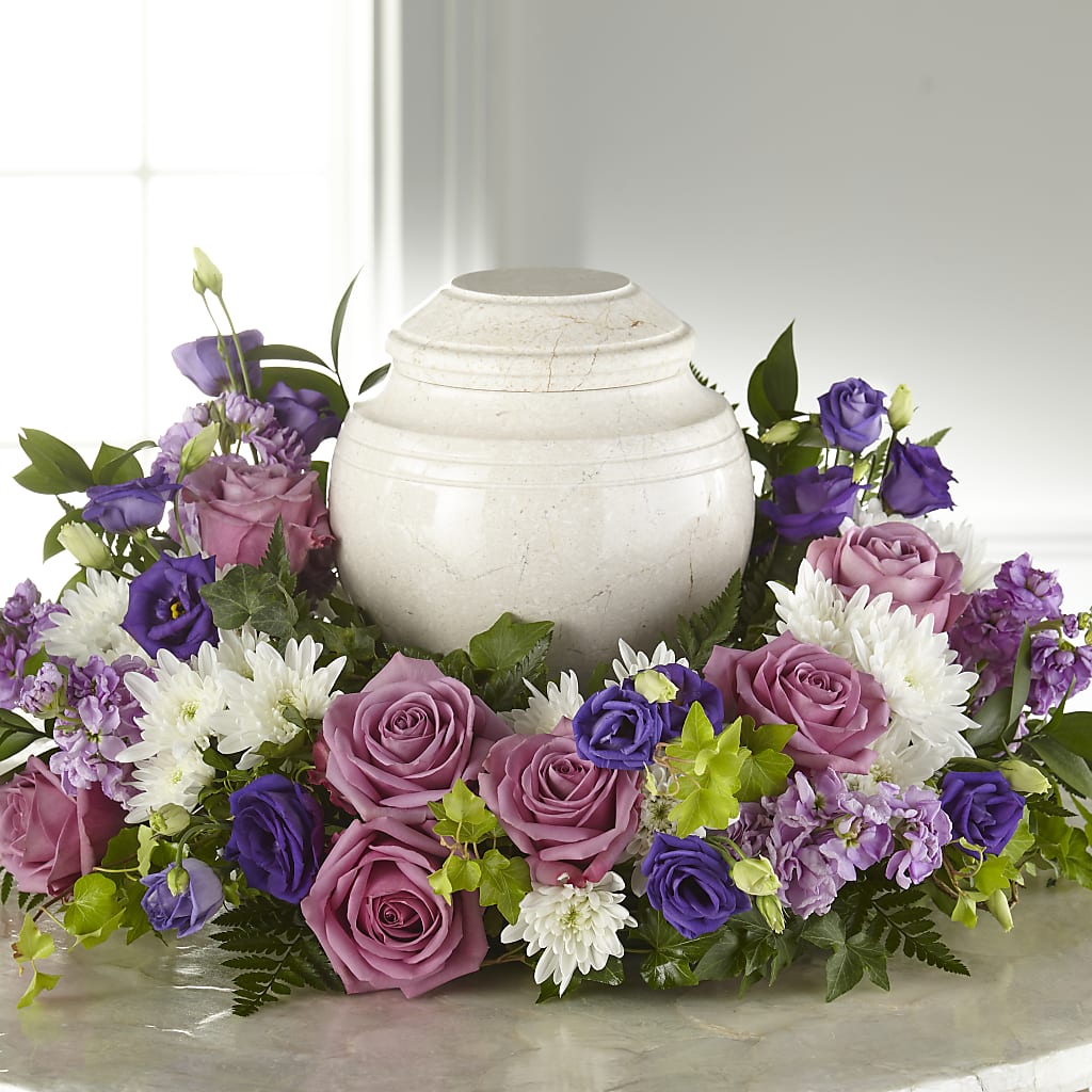 Blooming Sympathy Cremation Adornment – Midtown Florist, Kenosha WI