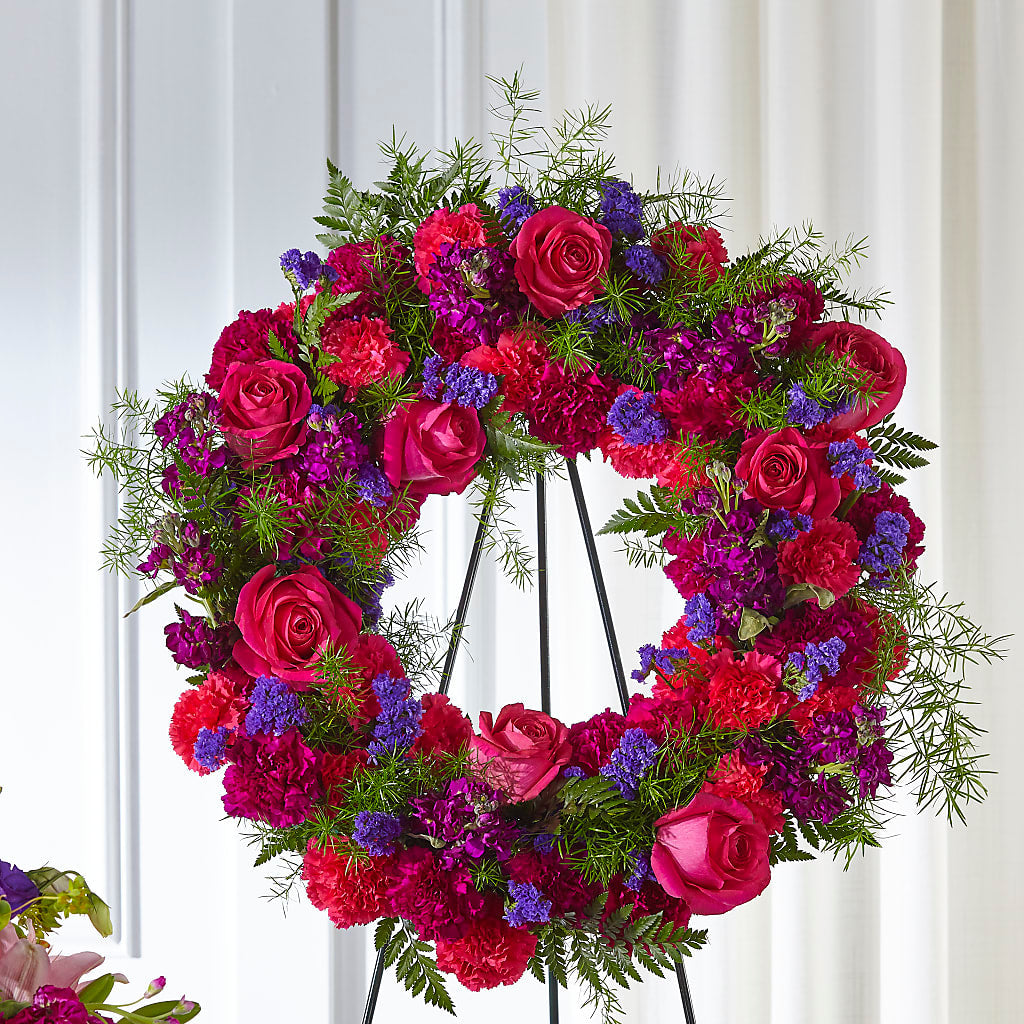 Calming Colors Wreath – MIDTOWN FLORIST, Kenosha WI