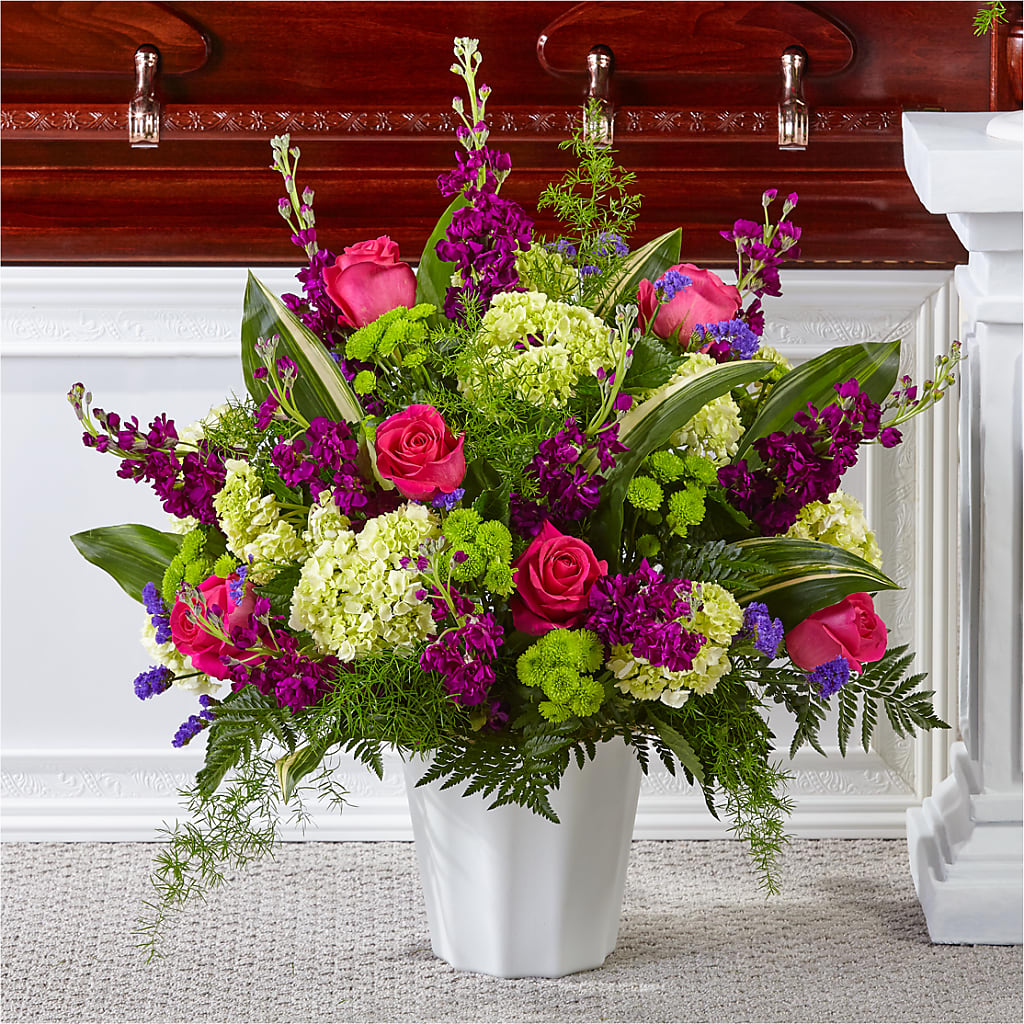 Beautiful Horizons Floor Basket – MIDTOWN FLORIST, Kenosha WI