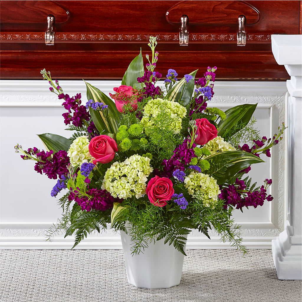 Beautiful Horizons Floor Basket – MIDTOWN FLORIST, Kenosha WI
