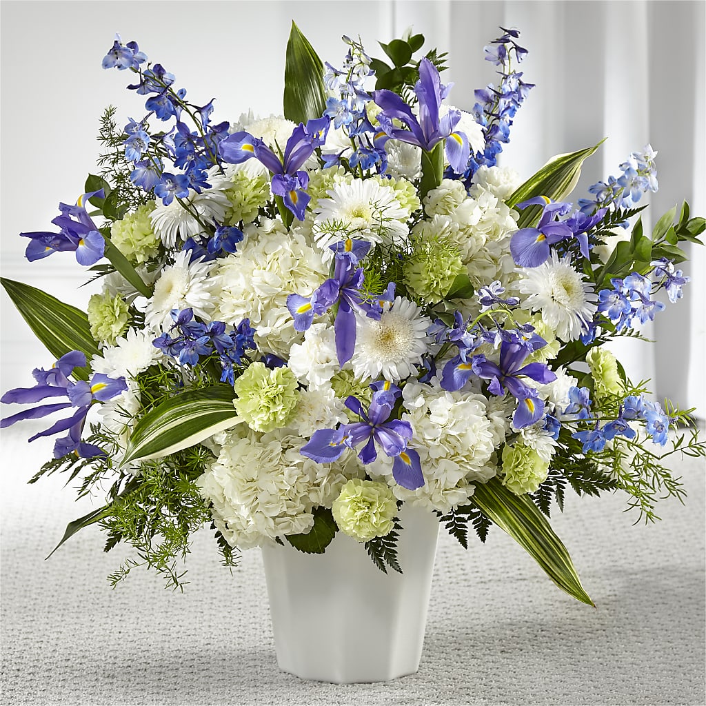 Soft Serenity Floor Basket – MIDTOWN FLORIST, Kenosha WI