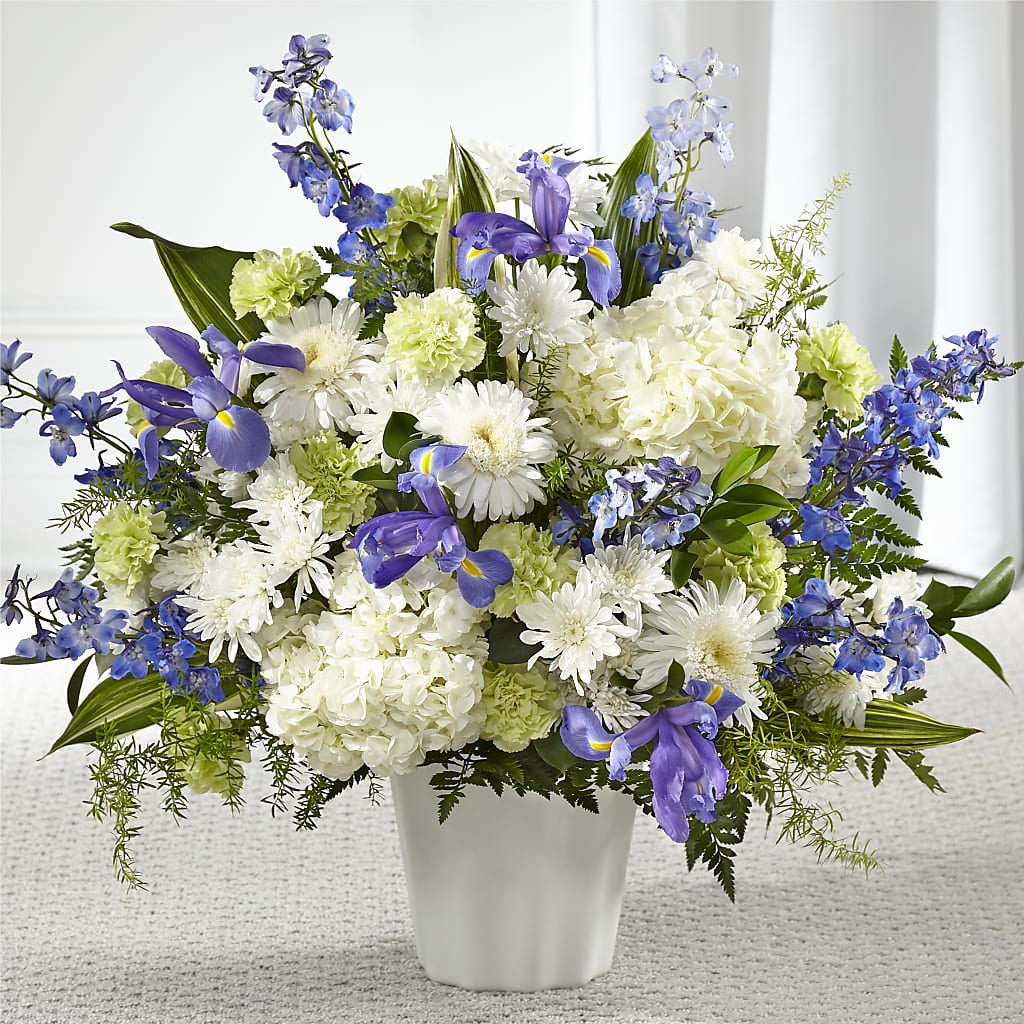 Soft Serenity Floor Basket – MIDTOWN FLORIST, Kenosha WI