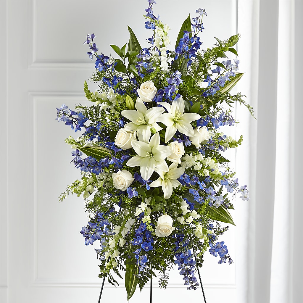 Faithful Friend Standing Spray – Midtown Florist, Kenosha WI