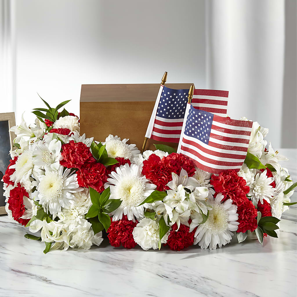 Spirit of Patriotism Cremation Adornment – Midtown Florist, Kenosha WI