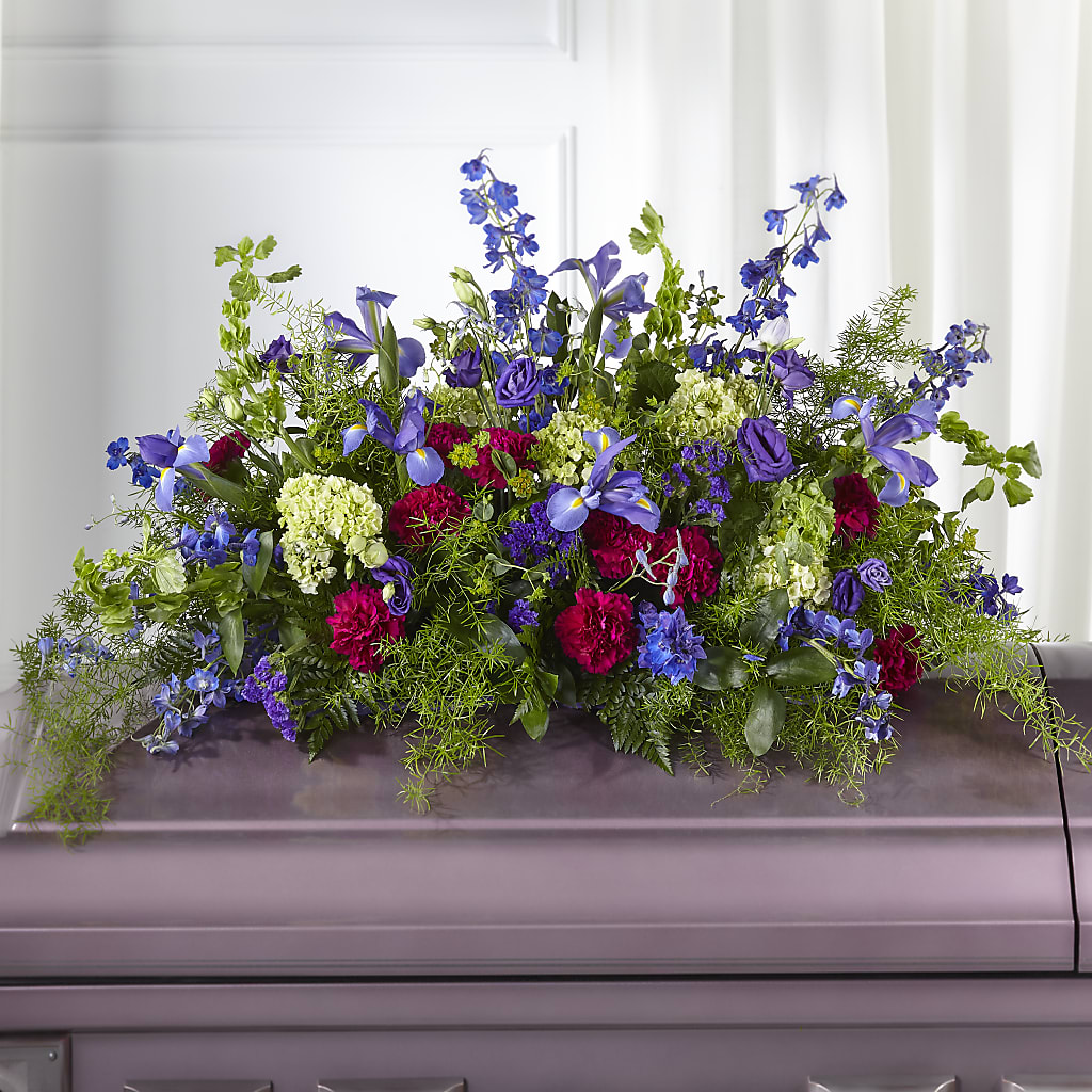 Always Treasured Casket Spray – Midtown Florist, Kenosha WI