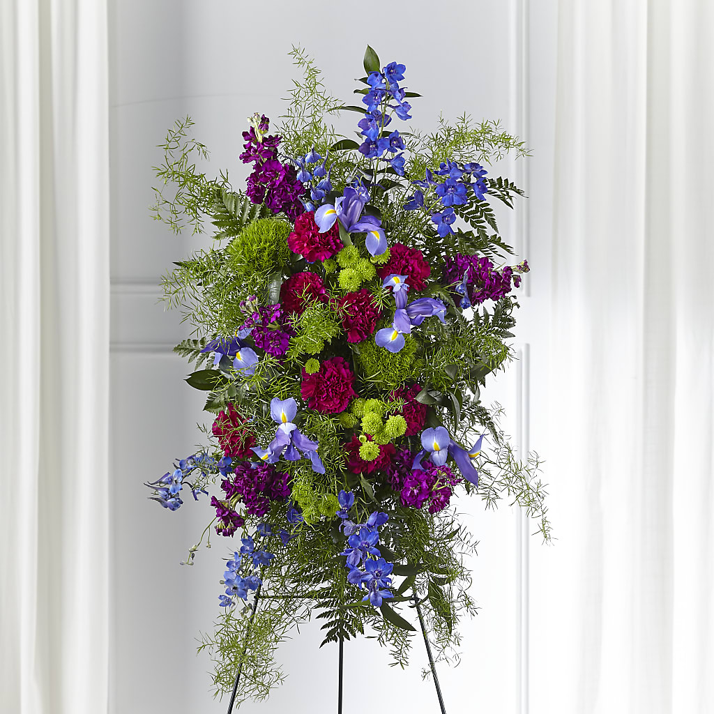 Heavenly Skies Standing Spray – Midtown Florist, Kenosha WI