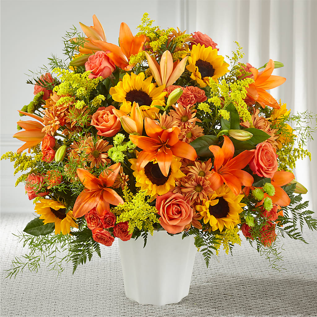 Harvest Thoughts Floor Basket – MIDTOWN FLORIST, Kenosha WI