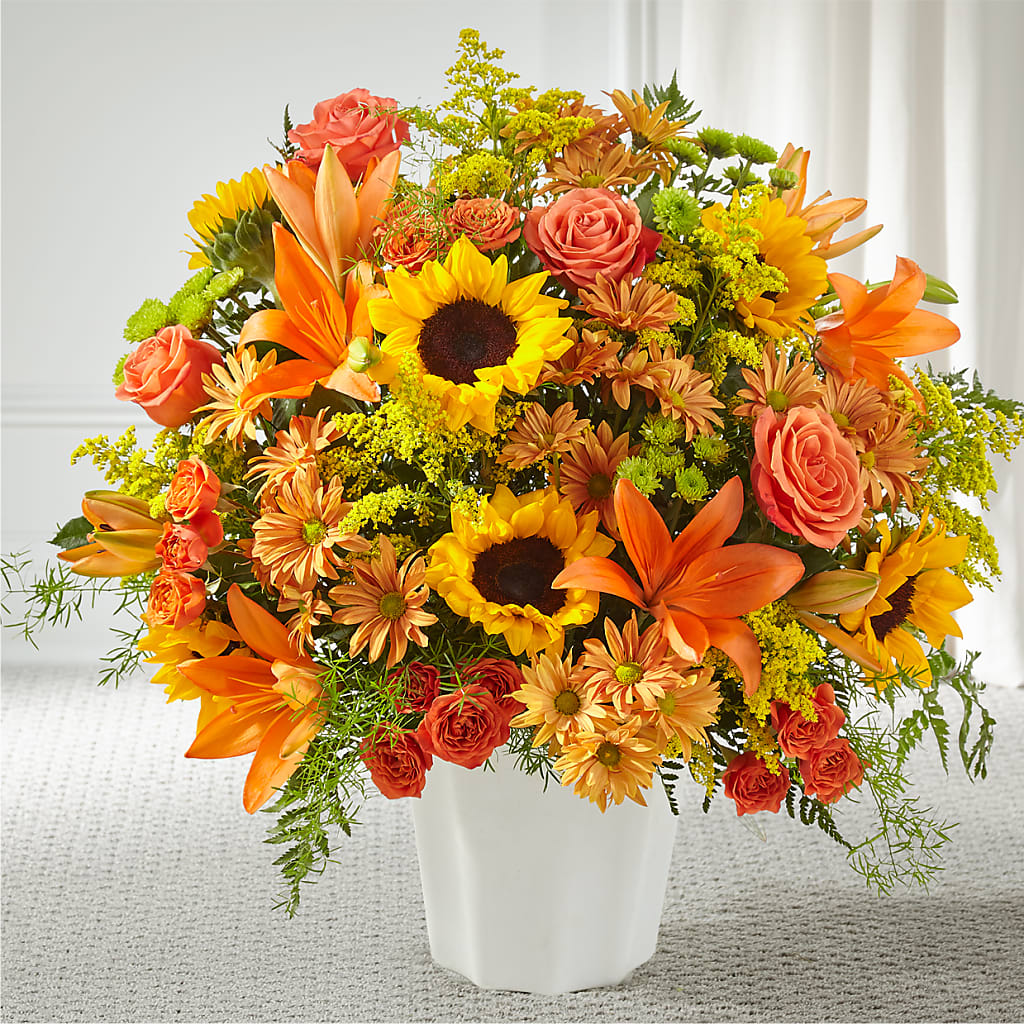 Harvest Thoughts Floor Basket – MIDTOWN FLORIST, Kenosha WI