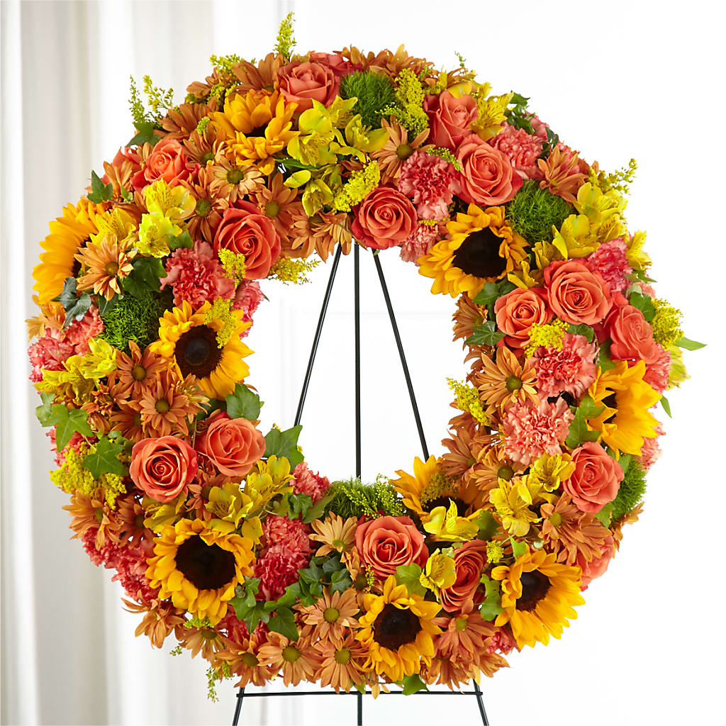 Autumnal Memories Wreath (Standard) – MIDTOWN FLORIST, Kenosha WI