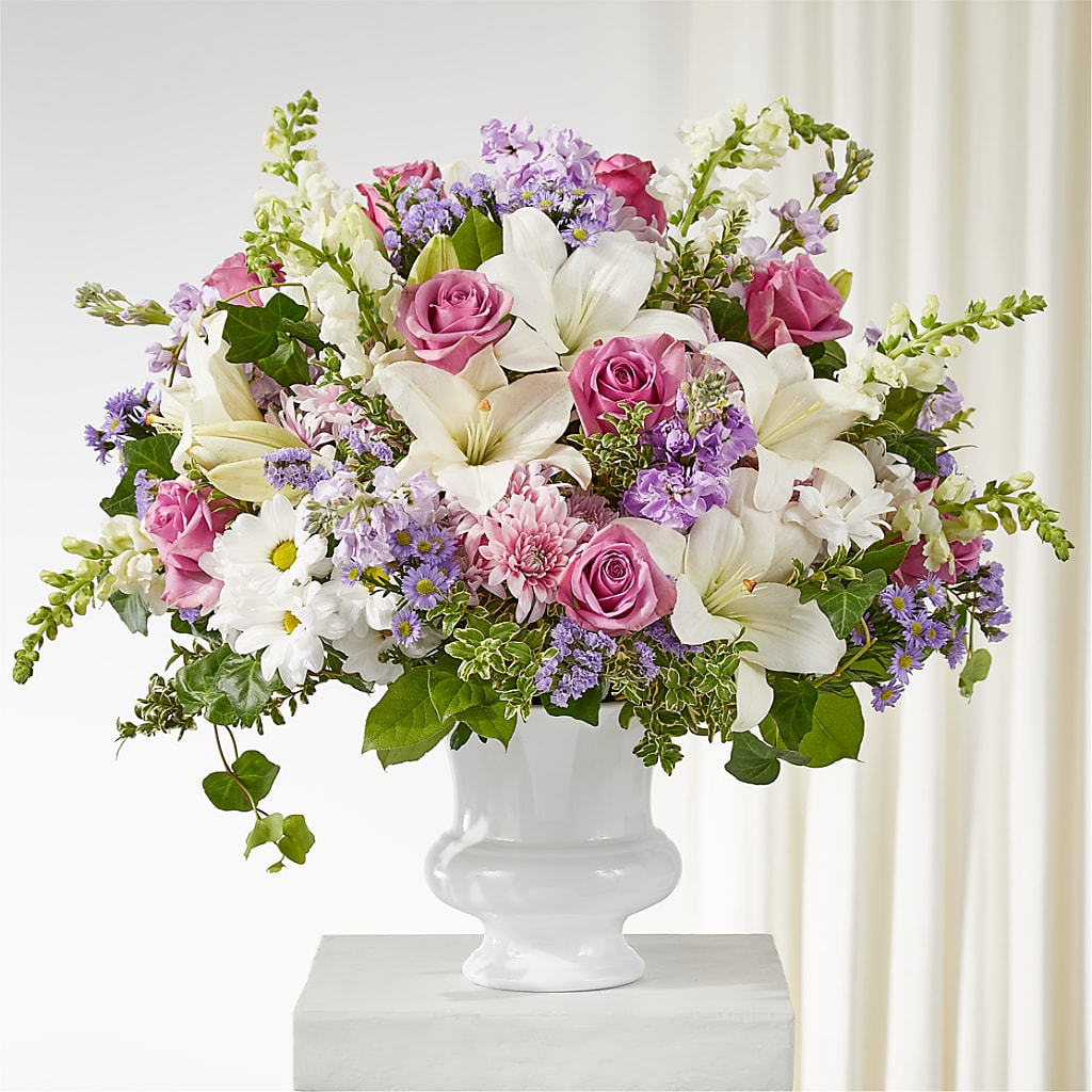 Remarkable Life Urn Arrangement – MIDTOWN FLORIST, Kenosha WI