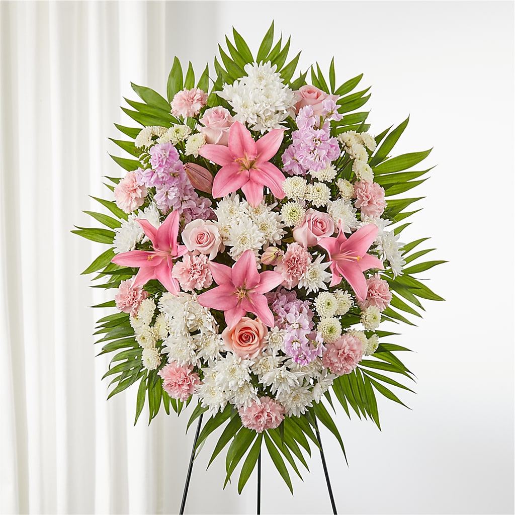 Offering Solace Standing Spray – MIDTOWN FLORIST, Kenosha WI
