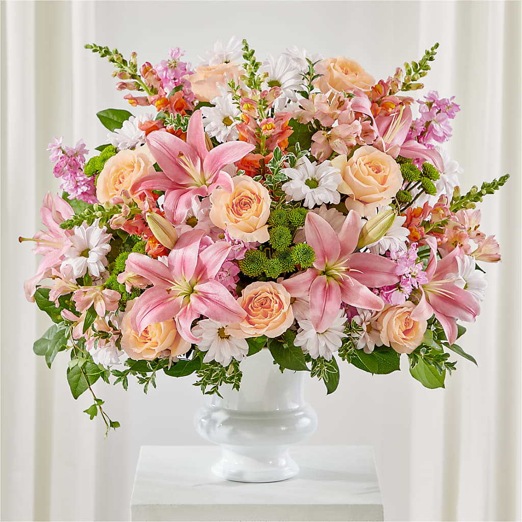 Heartfelt Gesture Urn Arrangement – MIDTOWN FLORIST, Kenosha WI