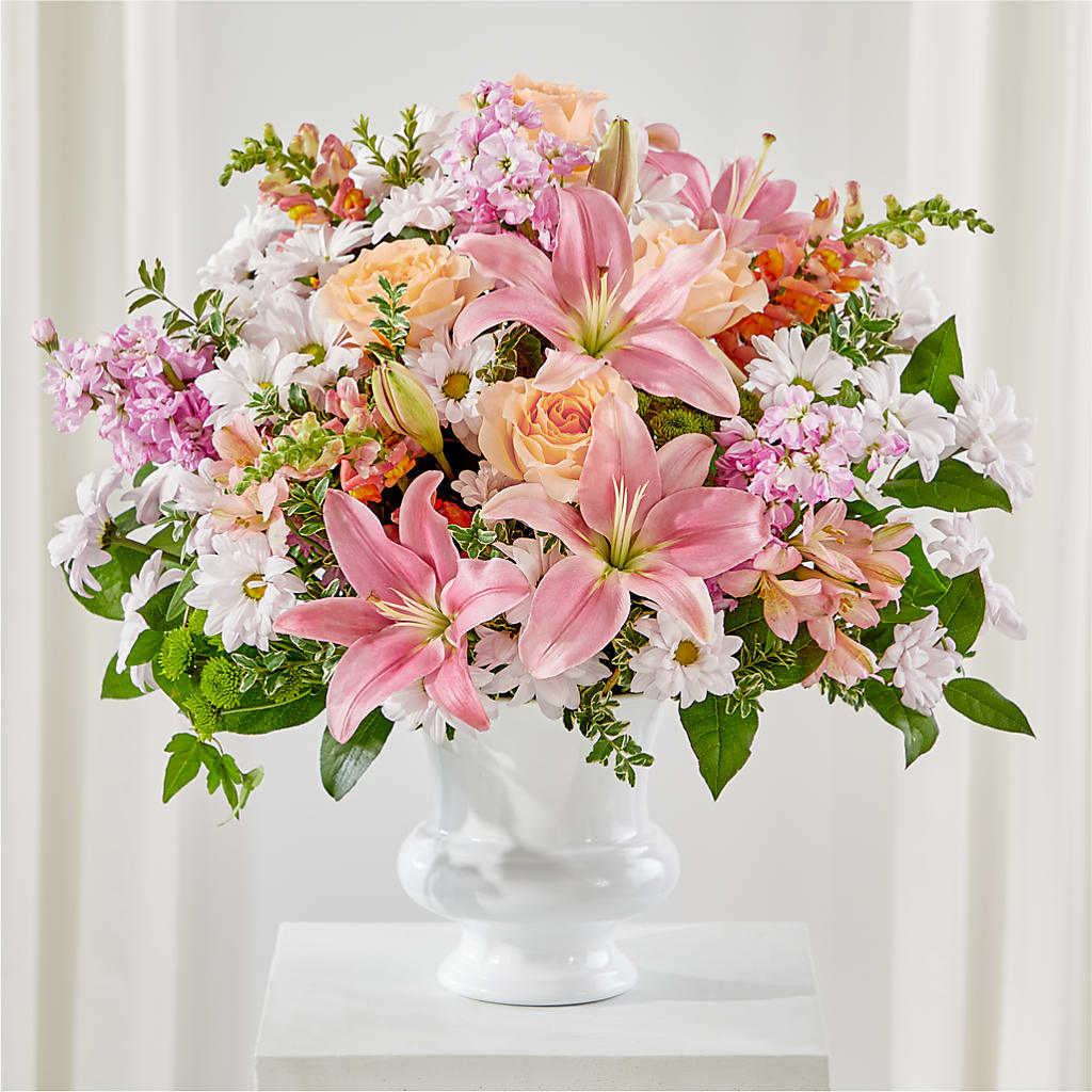 Heartfelt Gesture Urn Arrangement – MIDTOWN FLORIST, Kenosha WI