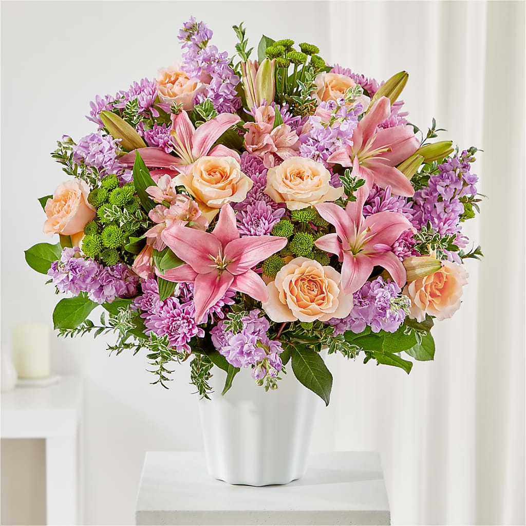 Supportive Embrace Tabletop Basket – MIDTOWN FLORIST, Kenosha WI
