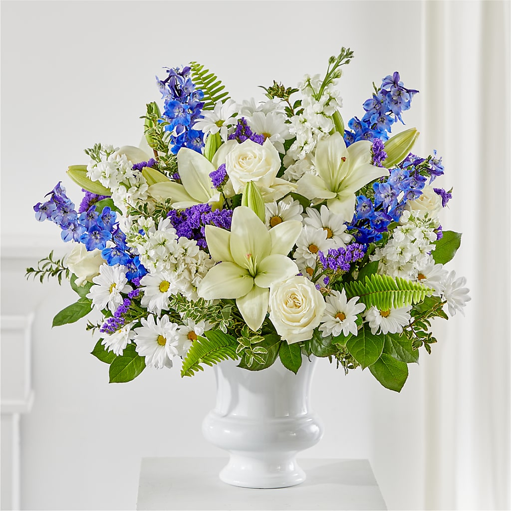 Expressions of Hope Urn Arrangement – MIDTOWN FLORIST, Kenosha WI