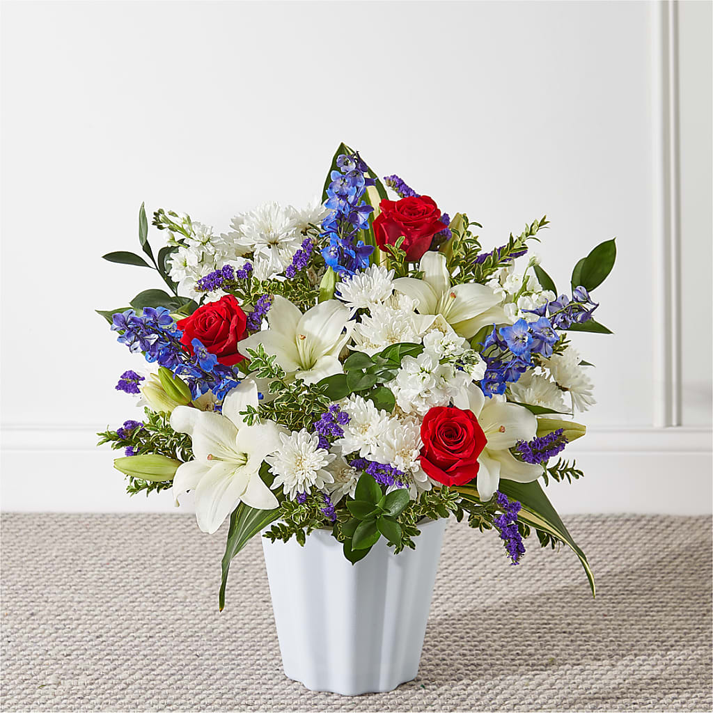 Consoled Floor Basket – MIDTOWN FLORIST, Kenosha WI