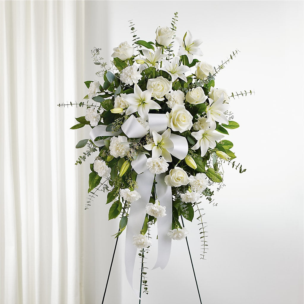 With Care Standing Spray – MIDTOWN FLORIST, Kenosha WI