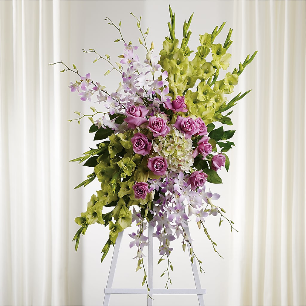 Lasting Legacy Standing Spray – MIDTOWN FLORIST, Kenosha WI
