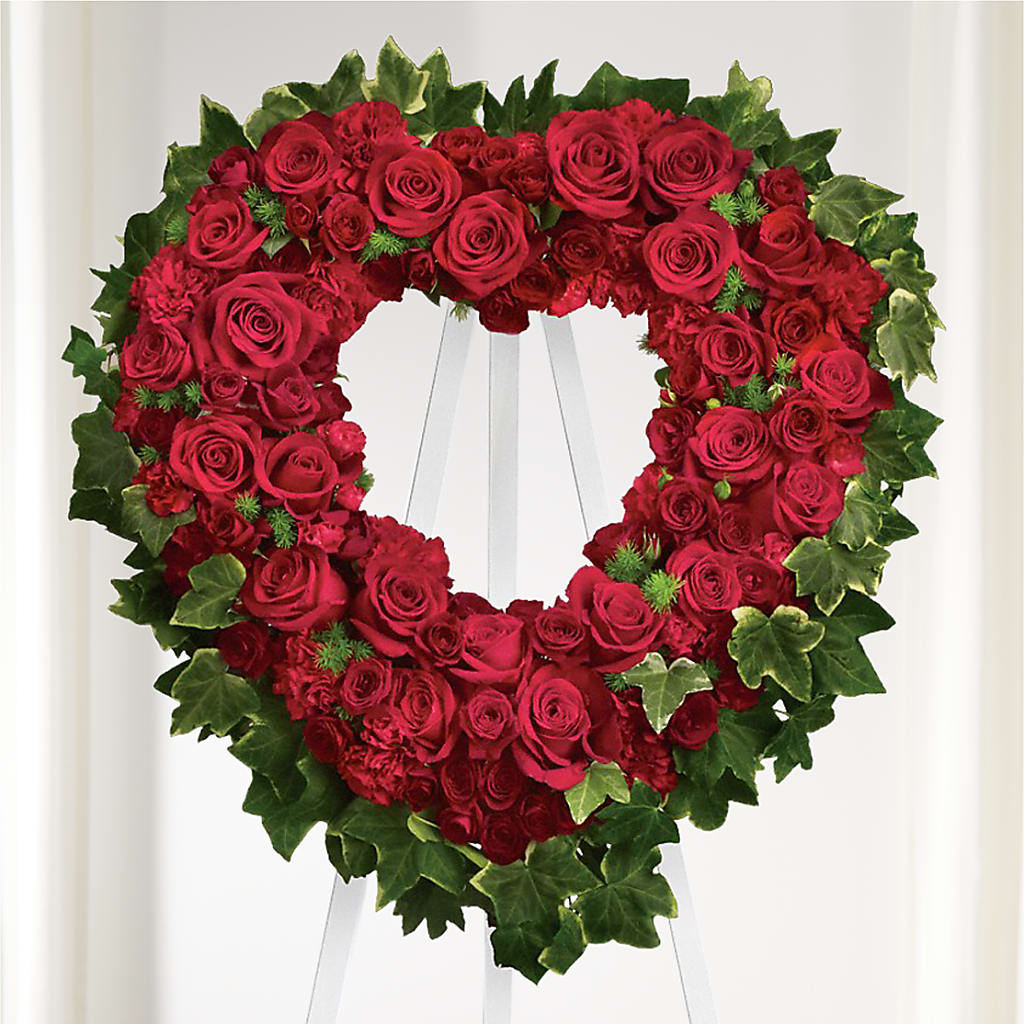 Wholehearted Standing Spray – MIDTOWN FLORIST, Kenosha WI
