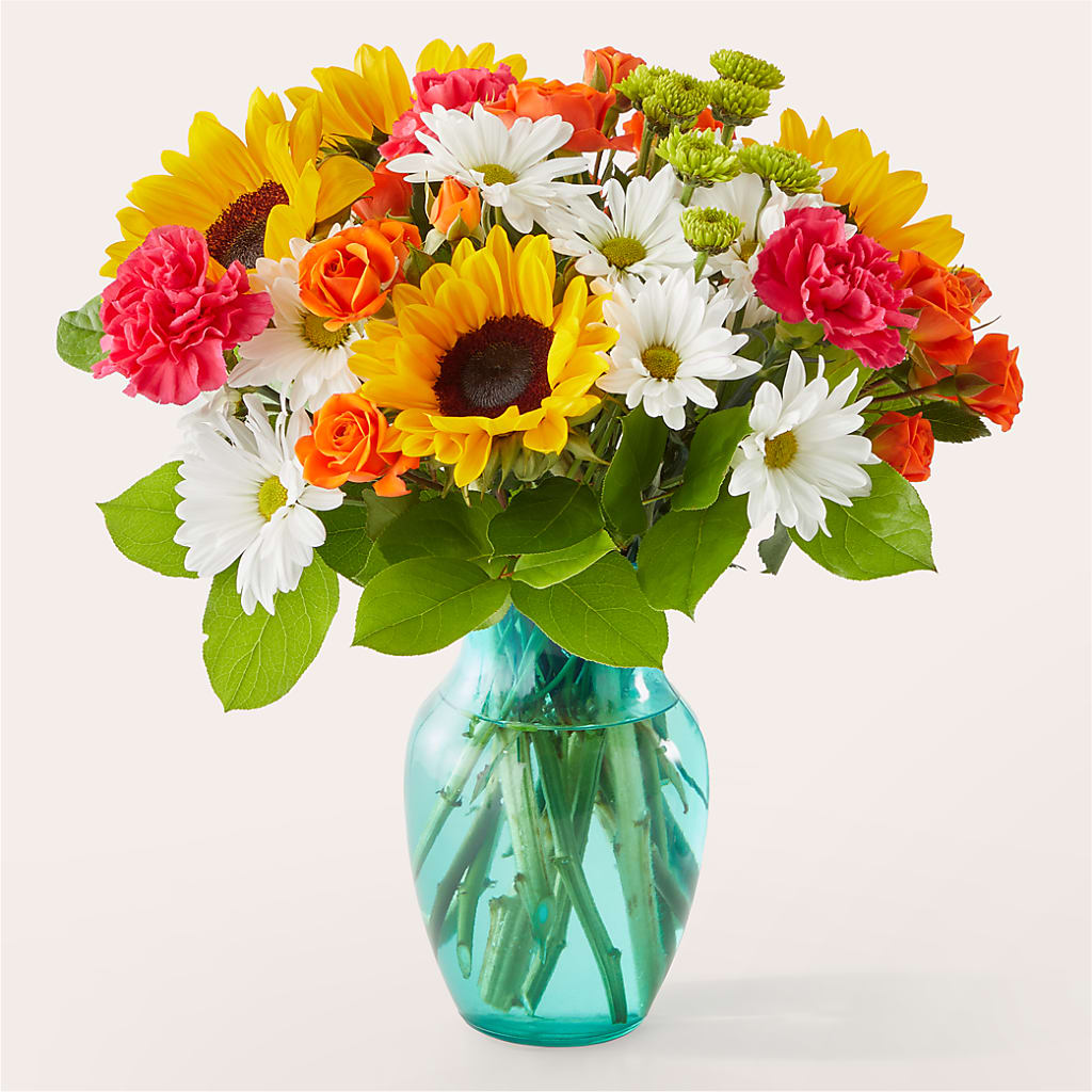 Sun-drenched Blooms Bouquet – MIDTOWN FLORIST, Kenosha WI