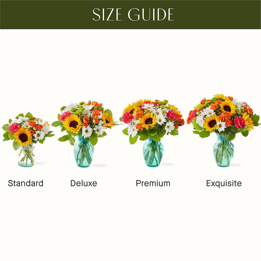 Sun-drenched Blooms Bouquet – Aiello Mid-town Florist, Kenosha WI