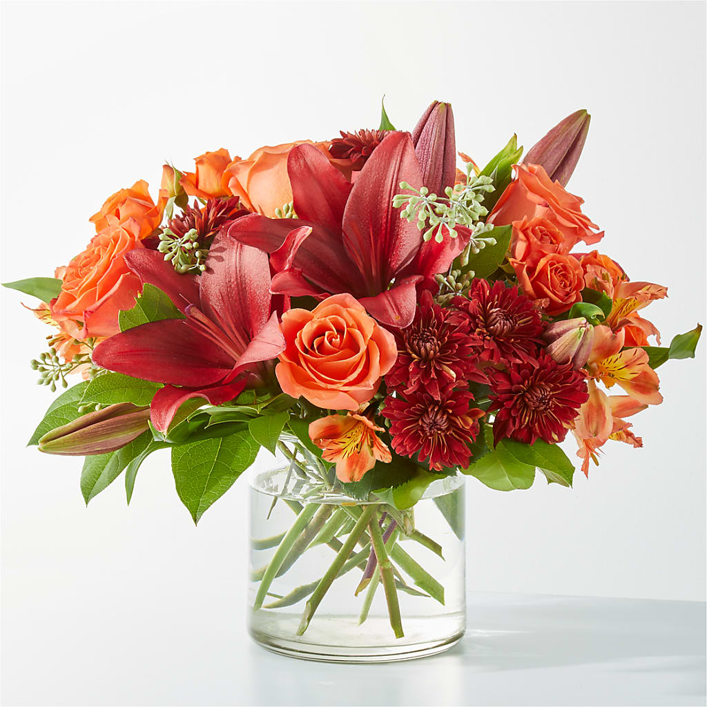 Crimson Leaves Bouquet – MIDTOWN FLORIST, Kenosha WI