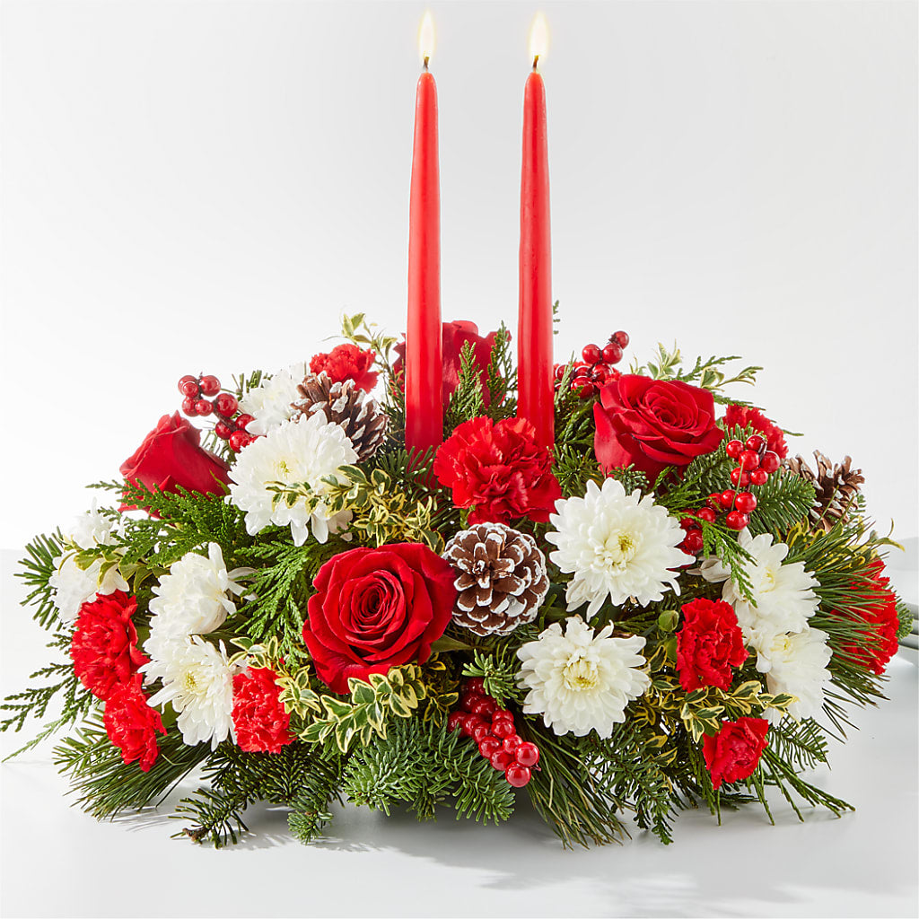 Holiday Soiree Centerpiece – MIDTOWN FLORIST, Kenosha WI
