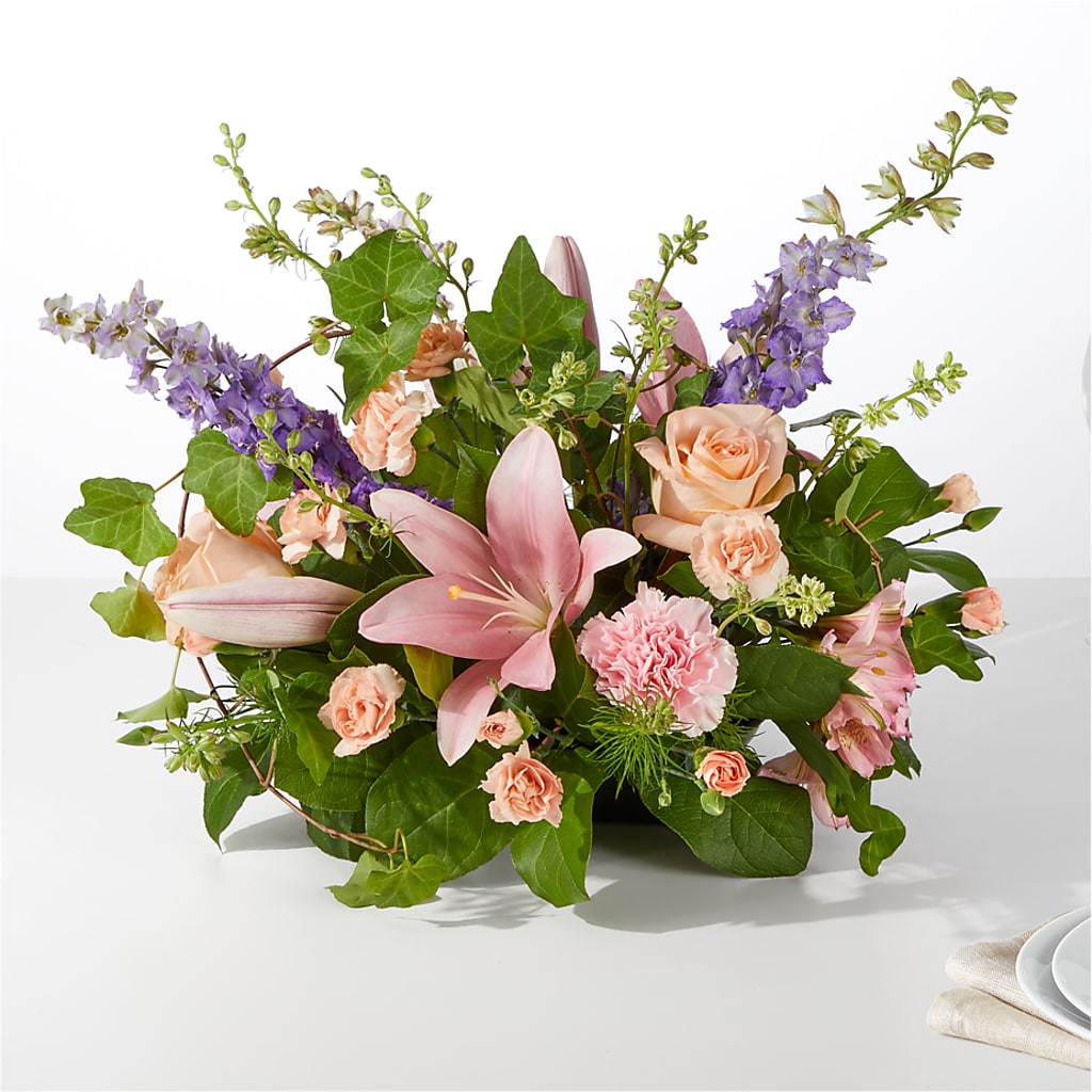 Blossom Time Centerpiece – MIDTOWN FLORIST, Kenosha WI