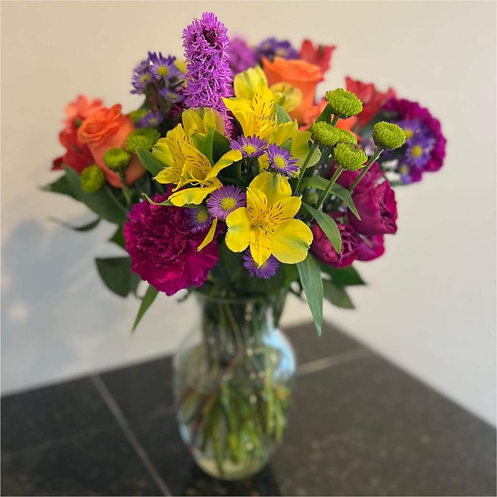 Bold & Bright – A Florist Original –  Aiello Mid-town Florist, Kenosha WI