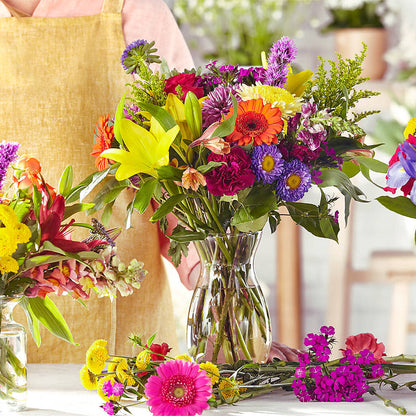 Bold & Bright – A Florist Original –  Aiello Mid-town Florist, Kenosha WI