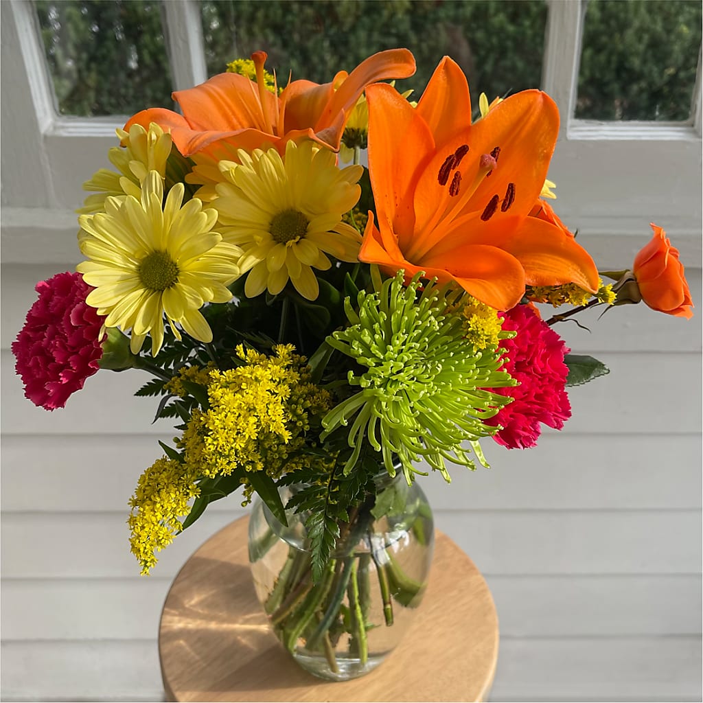 Bold & Bright – A Florist Original –  Aiello Mid-town Florist Inc, Kenosha WI